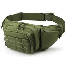 Tactical Fanny Pack For Men Concealed Carry Bag Military Waist Bag Traveling Waist Pouch with Adjustable Strap Quick Release for Camping Hiking (Option: HolsterPack(ArmyGreen))